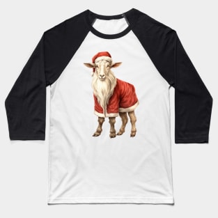 Vintage Christmas Goat Baseball T-Shirt